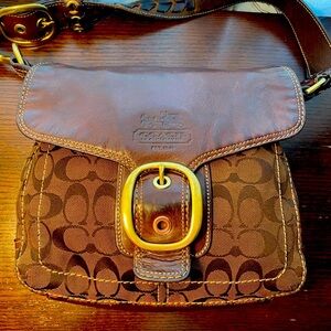 Coach Bleeker Signature Canvas and Leather Shoulder Bag, 11434